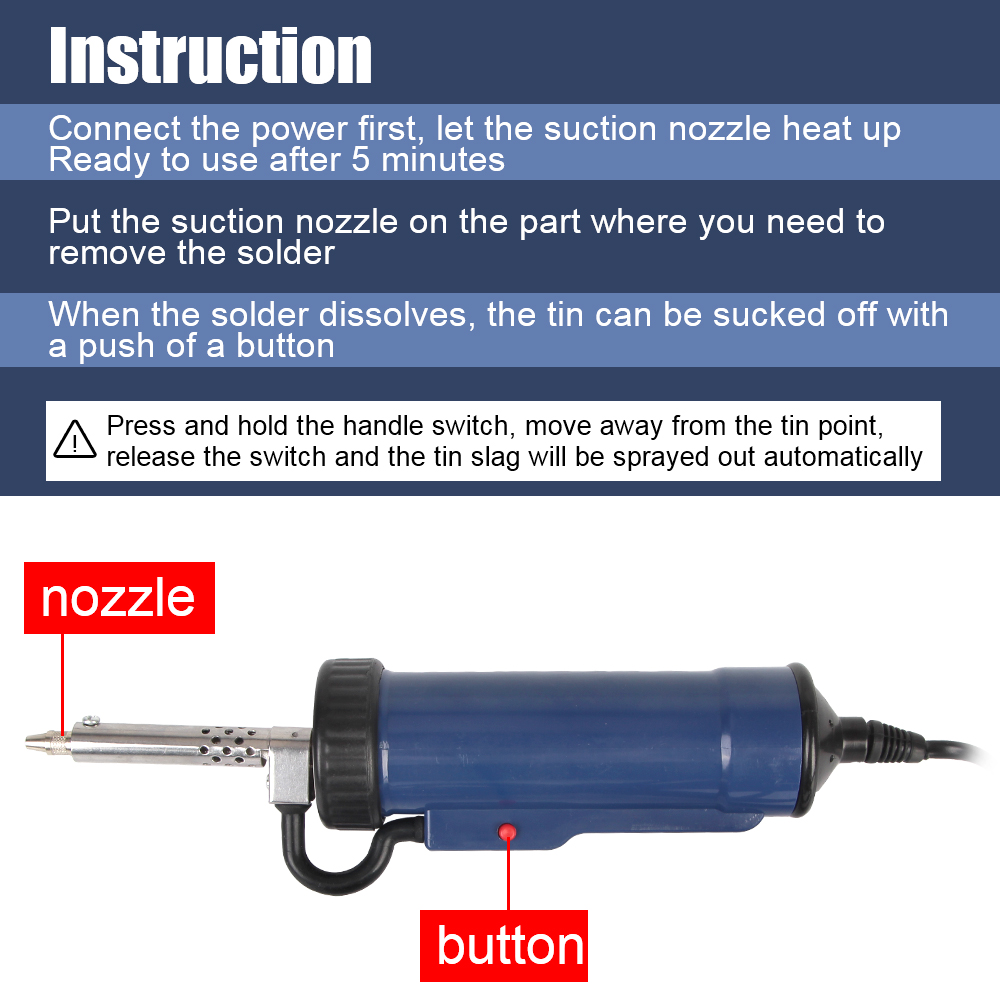 New Desoldering Machine Remove - Desoldering Pump Electric Vacuum Station 评论和价格